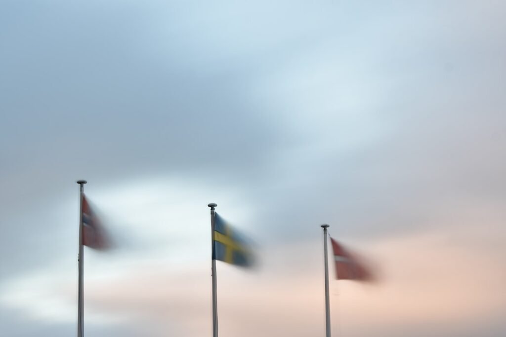 Photo norwegian flag