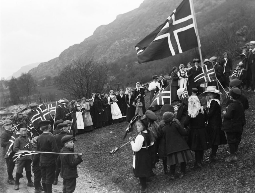 Photo norwegian flag
